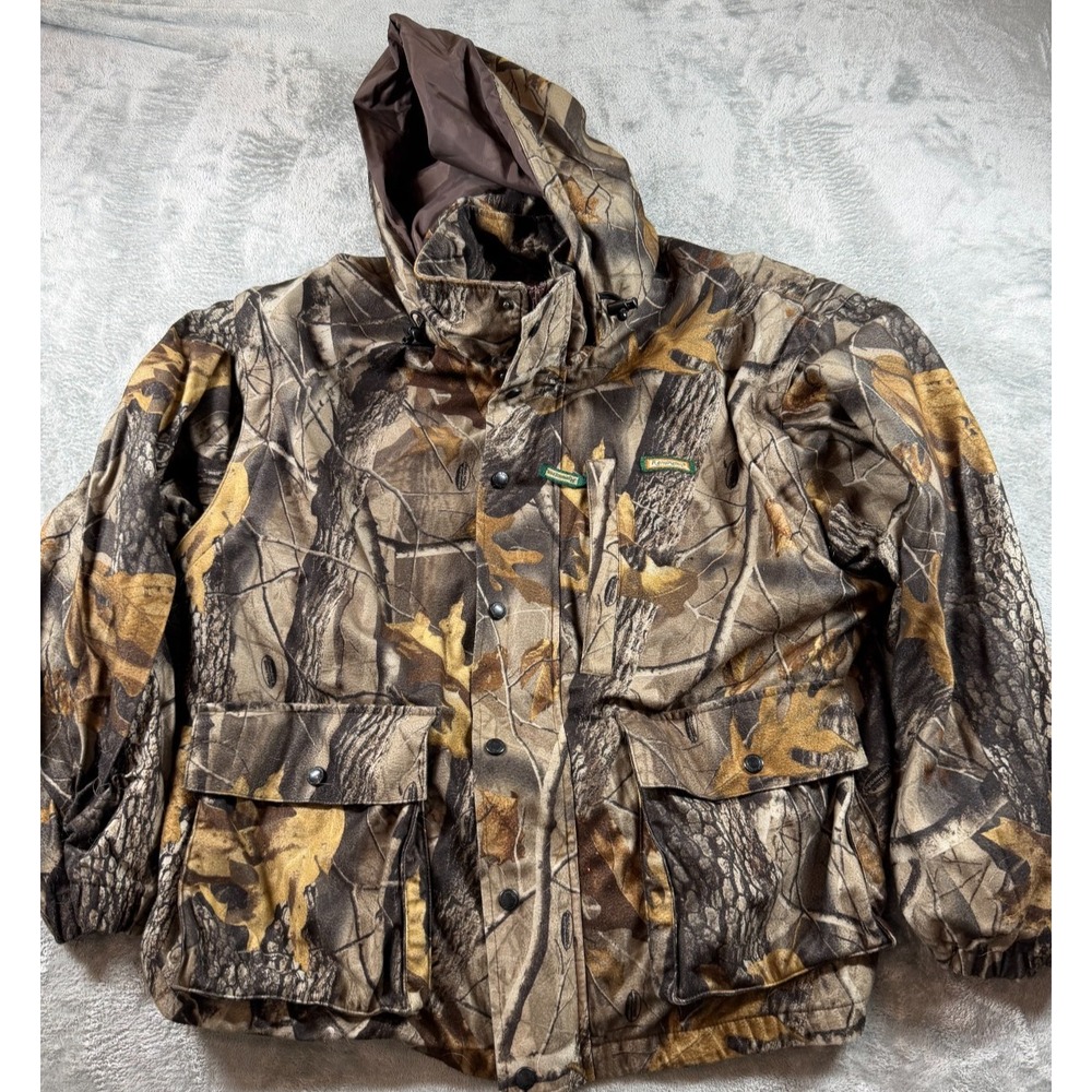 Remington Camo Insulated Hunting Jacket‎ Hooded Waterproof Mens XL